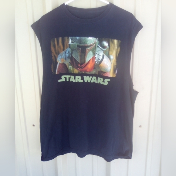Men's Star Wars Black Muscle Tank Top Sleeveless T Shirt Size Medium - Picture 1 of 3
